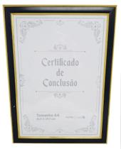 Porta retrato quadro A4 para diploma certificado foto moldura plástico