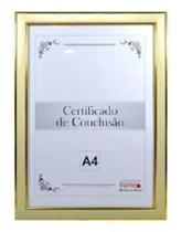 Porta retrato quadro A4 para diploma certificado foto moldura plástico