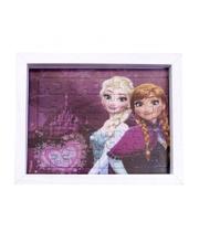 Porta Retrato Quebra Cabeça Anna e Elsa Frozen 15X19 Disney