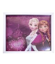 Porta Retrato Quebra Cabeça Anna Elsa Frozen 22X27Cm Disney Porta Retrato Quebra Cabeça Anna Elsa Frozen 22X27Cm Disney