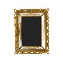 Porta Retrato Resina Dourado 15x10cm Entrelaçado Porta Retrato Resina Dourado 15x10cm Entrelaçado
