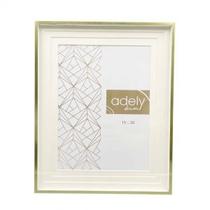 Porta Retrato Vidro 15X20Cm Paspatur Borda Dourada - Adely Decor By Day Home