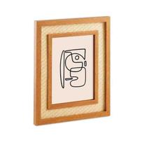 Porta-Retratos 15x20 MDF com Rattan Mart