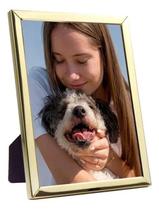 Porta Retratos 15X21 Cor Dourado Linha Copacabana Luxo Brilh