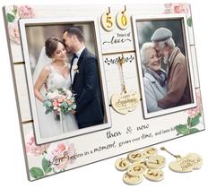 Porta-retratos A'arkaj, presente de 1º a 99º aniversário de casamento para casal Porta-retratos A'arkaj, presente de 1º a 99º aniversário de casamento para casal