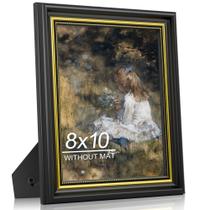 Porta-retratos Abtgt Ornate Vintage Style 20x25cm preto
