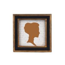 Porta-retratos AELS Vintage 10x10cm com padrão de pérola frontal de vidro Porta-retratos AELS Vintage 10x10cm com padrão de pérola frontal de vidro