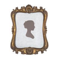 Porta-retratos AELS Vintage 20x25cm com frente de vidro em bronze escuro