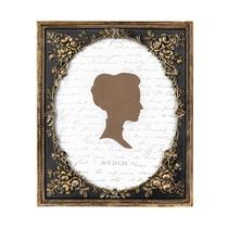 Porta-retratos AELS Vintage Black 20x25cm com frente de vidro
