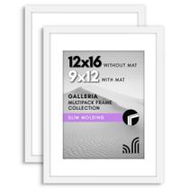 Porta-retratos Americanflat Galleria 12x16 cm, branco, conjunto de 2 Porta-retratos Americanflat Galleria 12x16 cm, branco, conjunto de 2