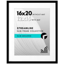 Porta-retratos Americanflat Streamline 16x20 cm preto Porta-retratos Americanflat Streamline 16x20 cm preto