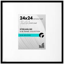 Porta-retratos Americanflat Streamline 24x24 cm preto
