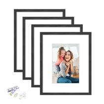 Porta-retratos ATOBART de madeira preta 20x25cm com tapete ou 20x25cm Porta-retratos ATOBART de madeira preta 20x25cm com tapete ou 20x25cm