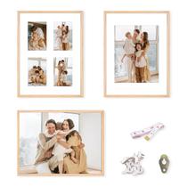 Porta-retratos ATOBART OAK Wood 30x40cm com tapete 21x29,7cm Conjunto de 3 Porta-retratos ATOBART OAK Wood 30x40cm com tapete 21x29,7cm Conjunto de 3