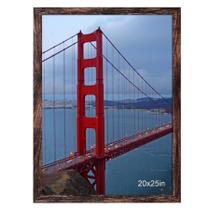 Porta-retratos BESCRCL 20x25cm para pendurar na parede em MDF marrom, 1 pacote Porta-retratos BESCRCL 20x25cm para pendurar na parede em MDF marrom, 1 pacote