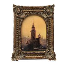 Porta-retratos BILXIM Vintage 4x6 Antique Bronze Gold Arqueado Porta-retratos BILXIM Vintage 4x6 Antique Bronze Gold Arqueado