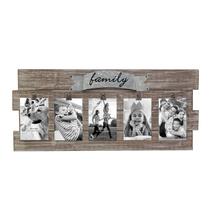 Porta-retratos de colagem Stonebriar Rustic Wood 26x11cm marrom