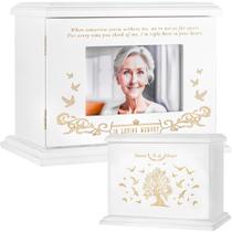 Porta-retratos de madeira Cremation Urns FurrySpace para adultos Porta-retratos de madeira Cremation Urns FurrySpace para adultos