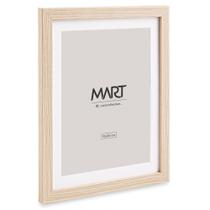 Porta-Retratos Decorativo MDF Marrom Claro e Branco 15x20 cm
