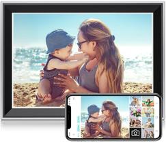 Porta-retratos digital Atatat 10,1" WiFi com 32 GB de armazenamento