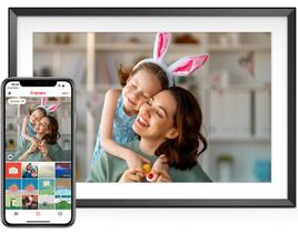 Porta-retratos digital Skyzoo WiFi 10.1" IPS HD com tela sensível ao toque