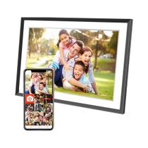 Porta-Retratos Digital WiFi 10,1" HD - 32GB, Cloud, Smart, Montagem na Parede