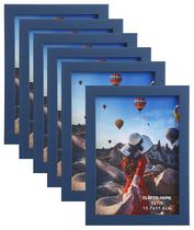 Porta-retratos ELSKER&HOME de madeira azul marinho de 5 x 7 polegadas (pacote com 6)