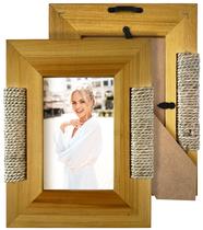 Porta-retratos Fairwood Way Wood Rattan 4x6 Porta-retratos Fairwood Way Wood Rattan 4x6