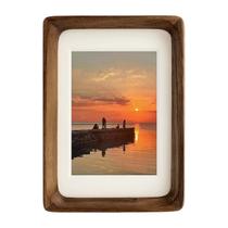 Porta-retratos FLECHAZO Wood 10x15cm com tapete para fotos de 7,5x12,5 cm Porta-retratos FLECHAZO Wood 10x15cm com tapete para fotos de 7,5x12,5 cm
