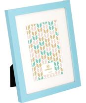 Porta-Retratos Floc Home&Co 23x18x2cm Plástico Azul Decoração para Casa Sala e Ambiente Porta-Retratos Floc Home&Co 23x18x2cm Plástico Azul Decoração para Casa Sala e Ambiente