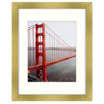 Porta-retratos Frametory 11x14 para foto 8x10 com ouro fosco Porta-retratos Frametory 11x14 para foto 8x10 com ouro fosco