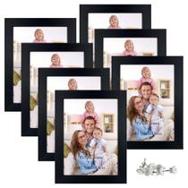 Porta-retratos Giftgarden 5x7 preto, pacote com 7 para parede ou mesa Porta-retratos Giftgarden 5x7 preto, pacote com 7 para parede ou mesa