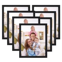 Porta-retratos Giftgarden 8x10 preto, conjunto de 7 para parede ou mesa Porta-retratos Giftgarden 8x10 preto, conjunto de 7 para parede ou mesa