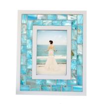 Porta-retratos GIFTME 5 Beach Theme Mosaico turquesa de 3,5 x 5 polegadas