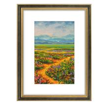 Porta-retratos Golden State Art 12x16 cm em ouro preto