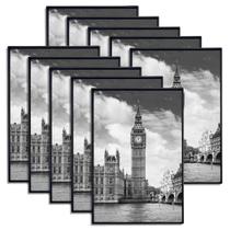 Porta-retratos GoMaize Front Loading Black 10 Set 4x6"