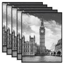 Porta-retratos GoMaize Front Loading Black 20x25cm Conjunto de 5
