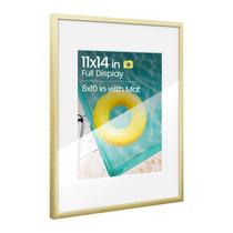 Porta-retratos Heimlove Metal de alumínio 11x14 com tapete 8x10