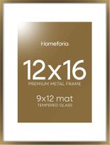 Porta-retratos Homeforia Bronze 12x16 cm com tapete 9x12 cm