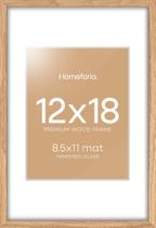 Porta-retratos Homeforia Wood Natural Oak 12x18 cm com tapete