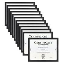 Porta-retratos HORLIMER 8,5x11 preto, conjunto de 12 para parede/mesa