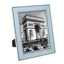 Porta-retratos Isaac Jacobs azul com vidro marrom 20x25cm