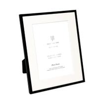 Porta-retratos Isaac Jacobs Black Metal 7x9 cm para mesa
