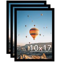 Porta-retratos JCJMY 10x17cm preto para pendurar na parede, conjunto de 3 Porta-retratos JCJMY 10x17cm preto para pendurar na parede, conjunto de 3