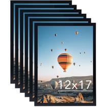 Porta-retratos JCJMY 12x17cm preto, conjunto de 6 com acrílico