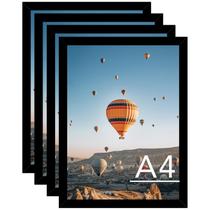 Porta-retratos JCJMY A4 21x29,7 cm Conjunto de 4 acrílico preto