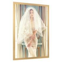 Porta-retratos JDZIVTOP 13 x 17 polegadas em ouro ornamentado horizontal/vertical