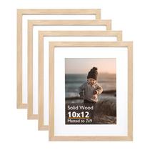 Porta-retratos KINLINK Natural Wood 10x12 para 7x9 com acrílico