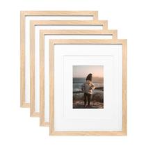 Porta-retratos KINLINK Natural Wood 11x14 para 5x7/8x10 ou 11x14