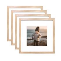 Porta-retratos KINLINK Square Natural Wood 30x30cm Conjunto de 4